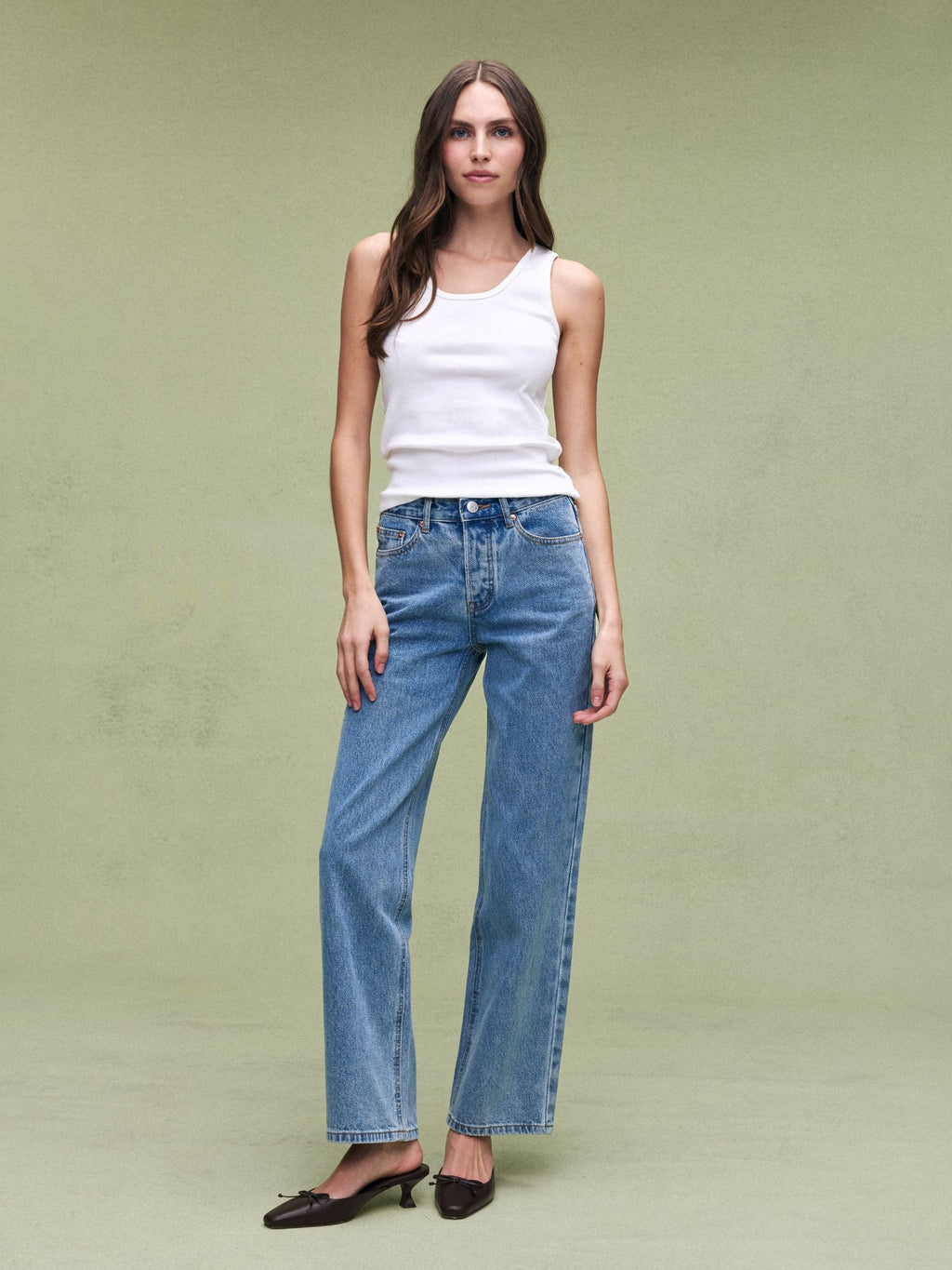 Classic Straight Jeans - Vintage Wash