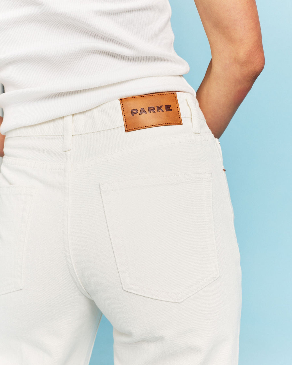 Classic Straight Jeans - White