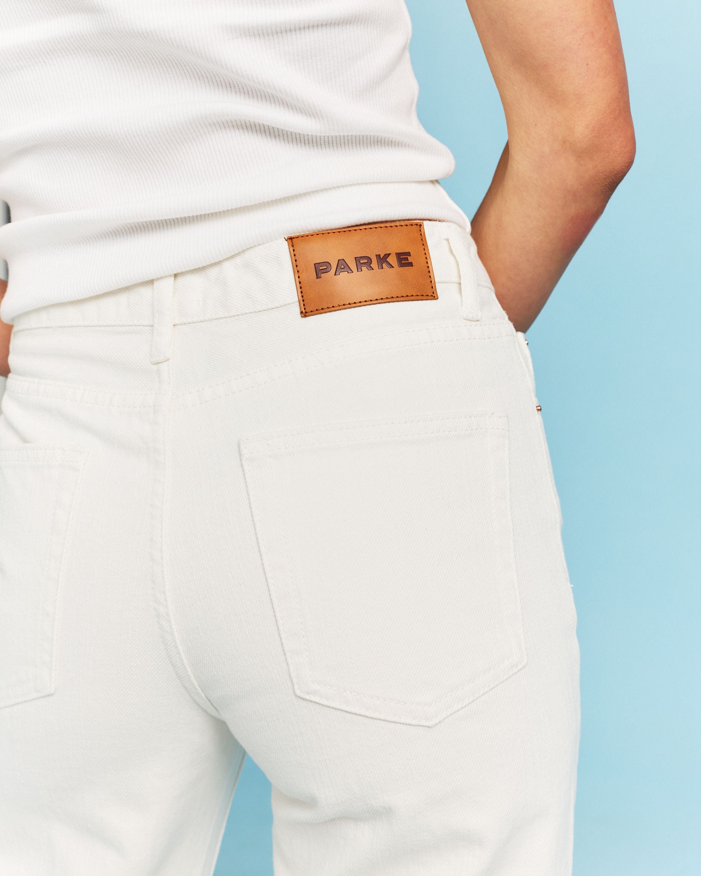 Classic Straight Jeans - White
