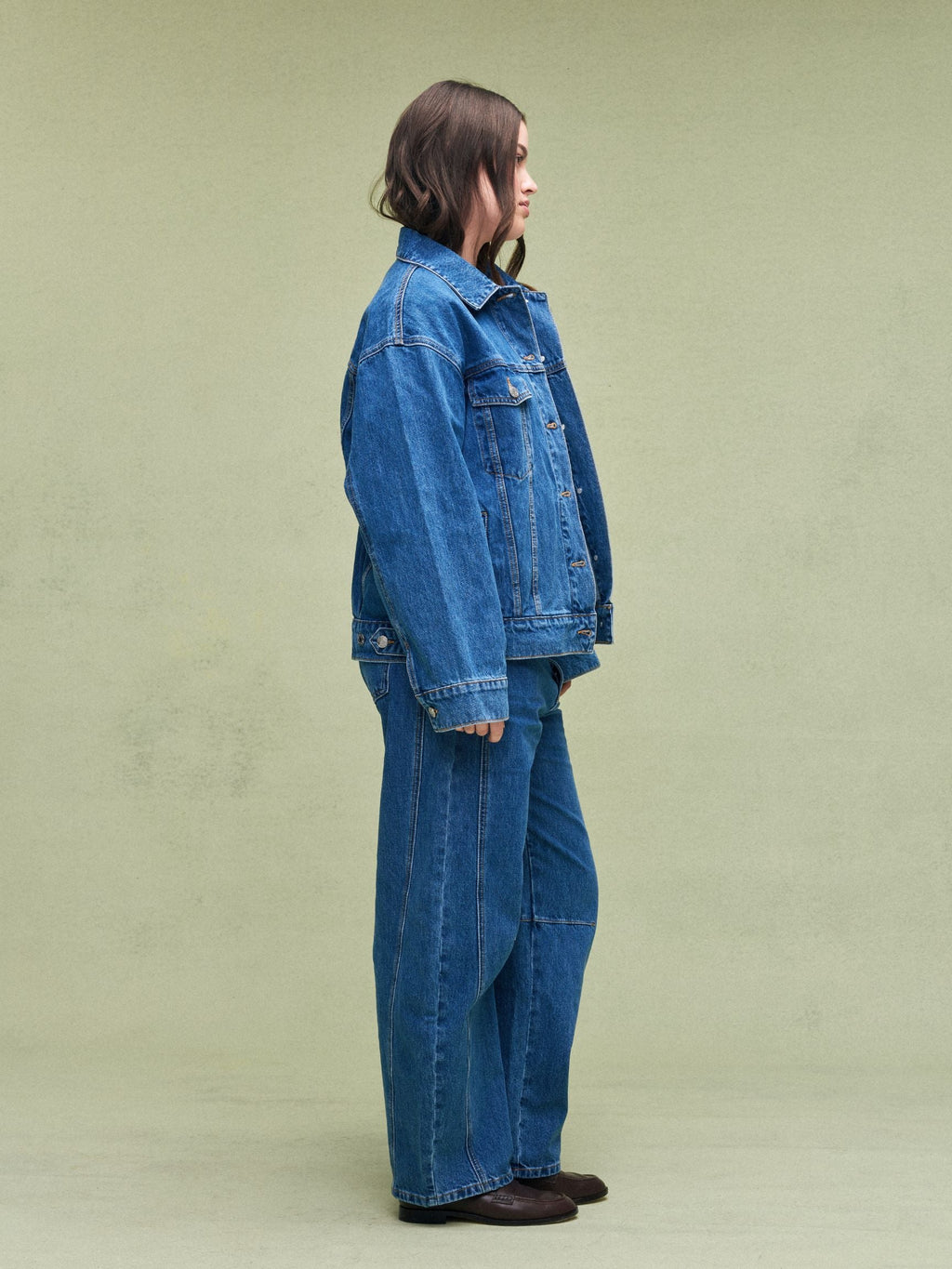 Oversized Denim Jacket - Medium Wash