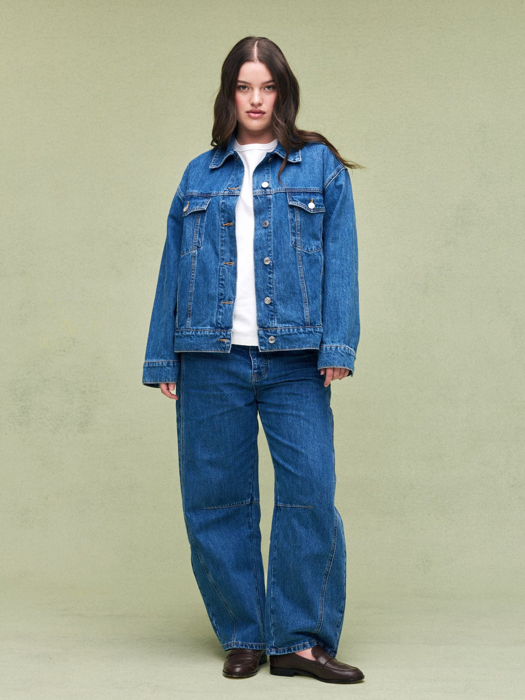 Oversized Denim Jacket - Medium Wash