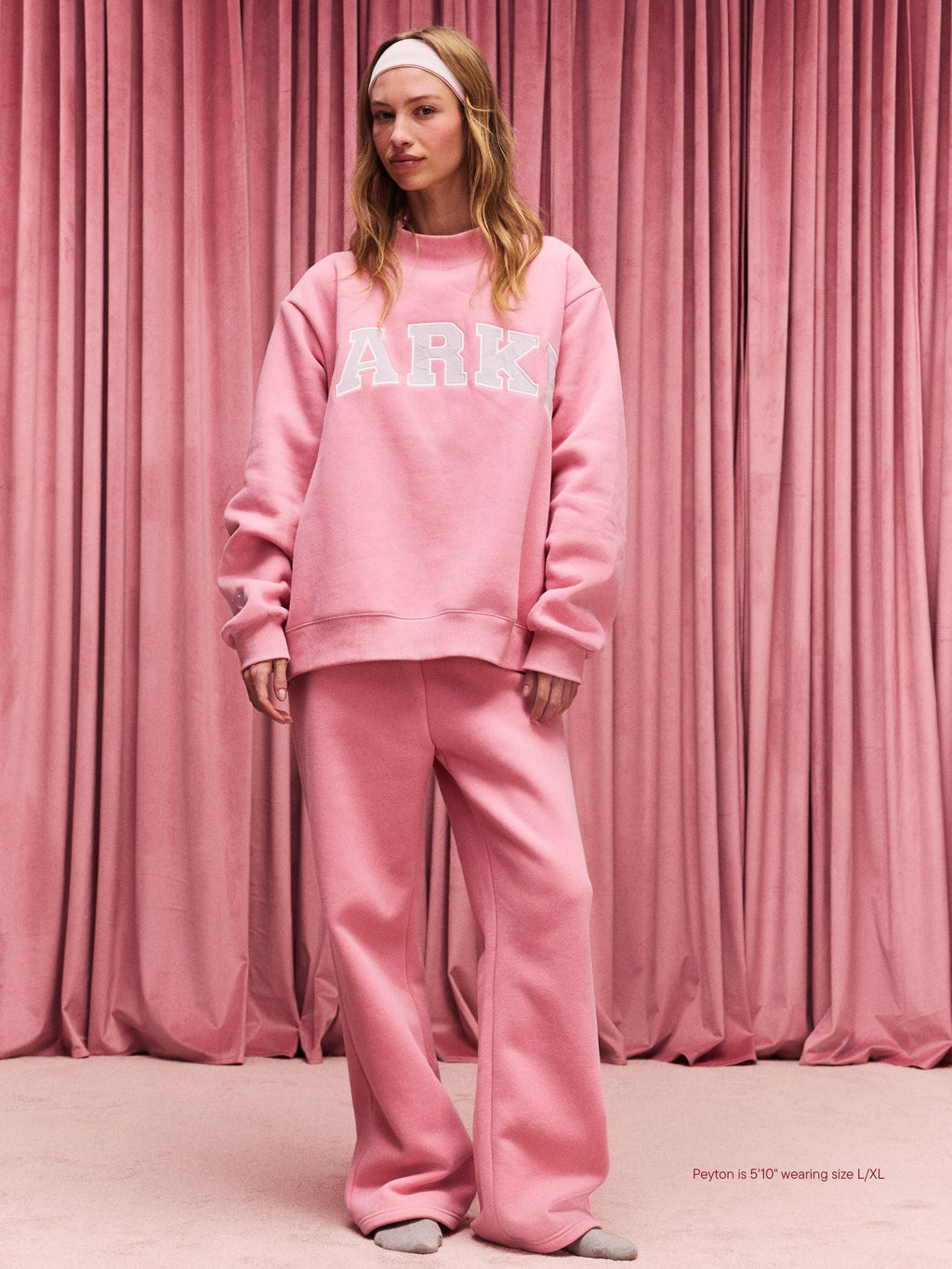 Preorder Valentine's Varsity Mockneck - Blush + Lavender