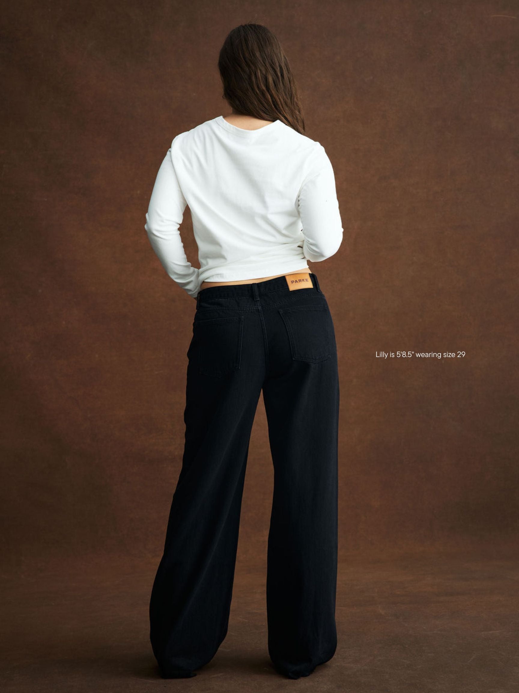 Low Rise Baggy Jeans - Black