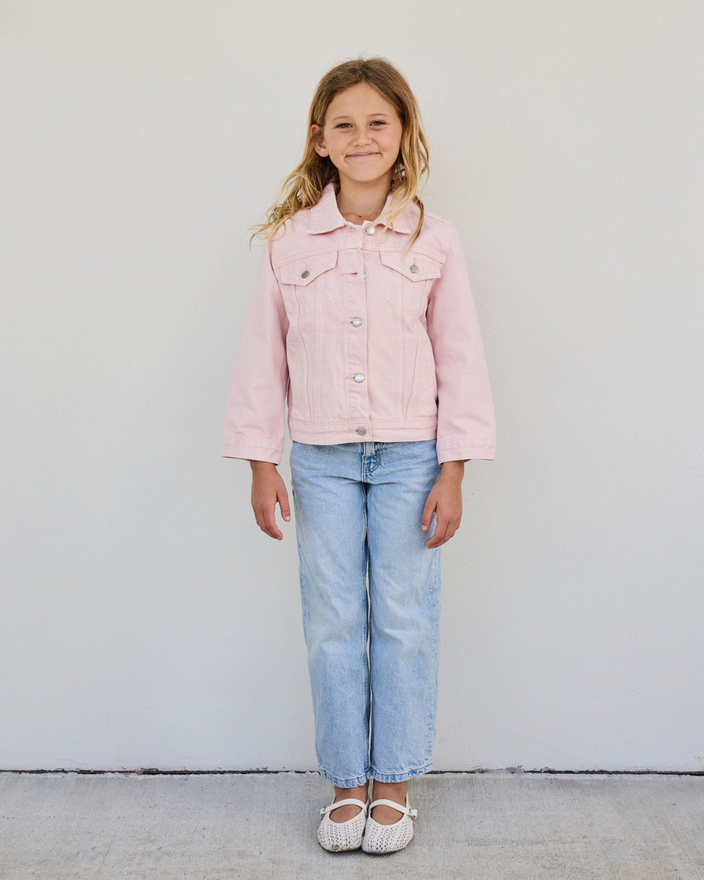 Kids Denim Jacket - Pink