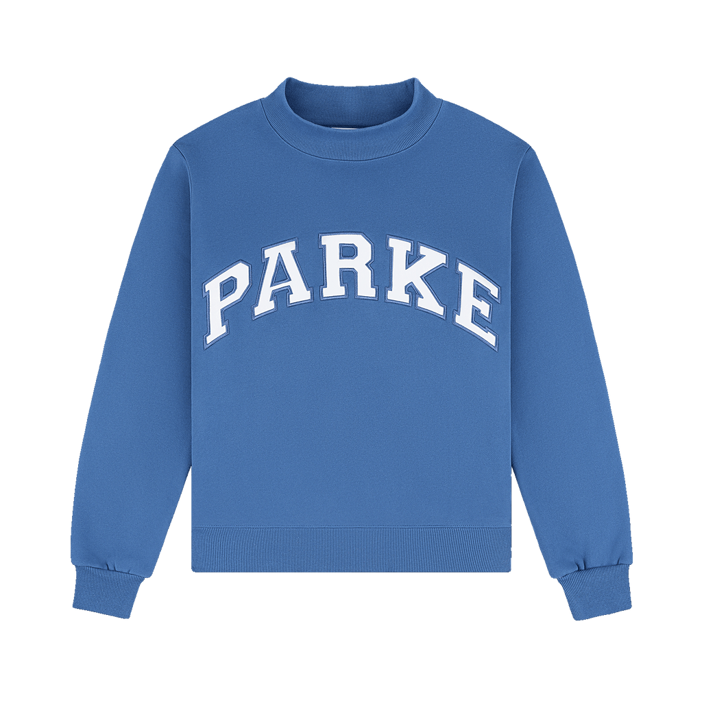 Varsity Mockneck - Washed Indigo