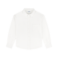 Long Sleeve Denim Shirt - White