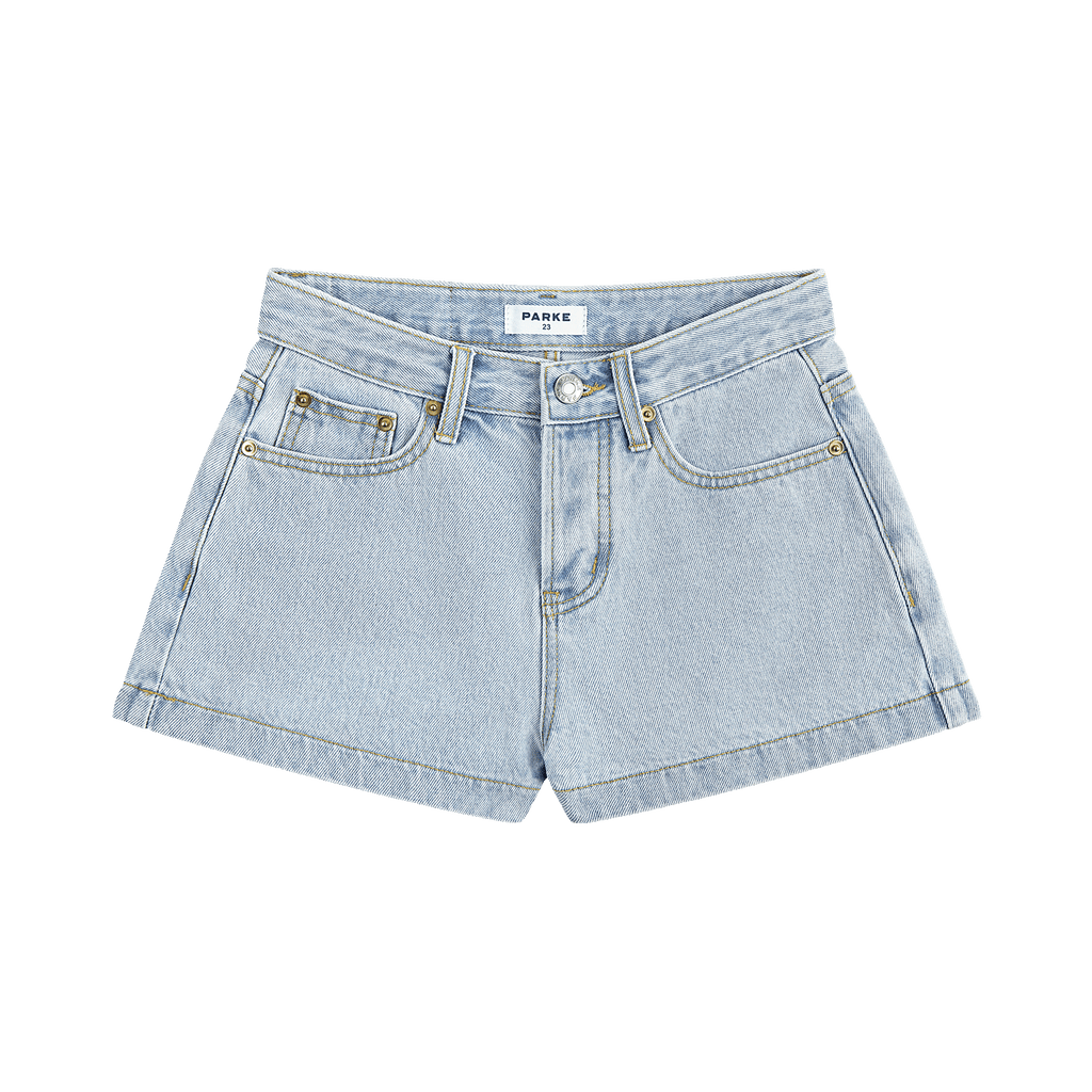 Denim Mini Shorts - Light Wash