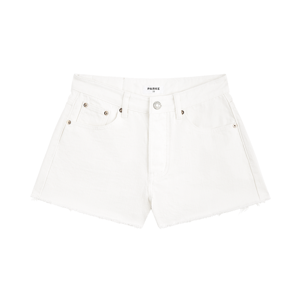 Cut Off Shorts - White