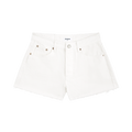 Cut Off Shorts - White