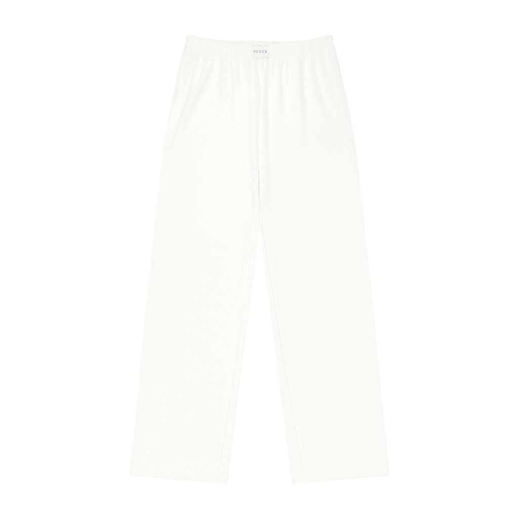 Towel Terry Boxer Sweatpants - White