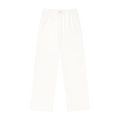 Towel Terry Boxer Sweatpants - White