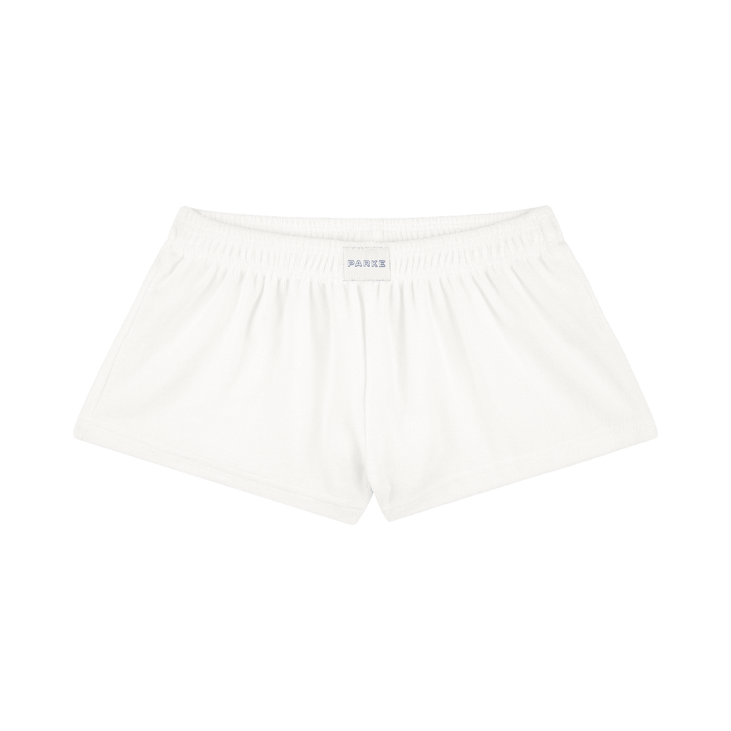 Towel Terry Boxer Shorts - White