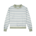 Striped Mockneck Pullover - Sea Stripe