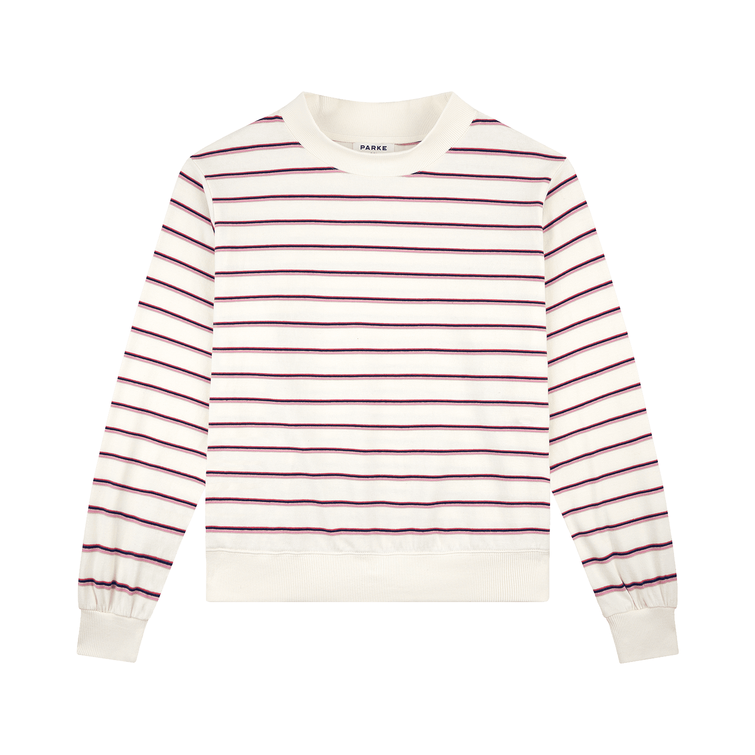 Striped Mockneck Pullover - Summerland Stripe