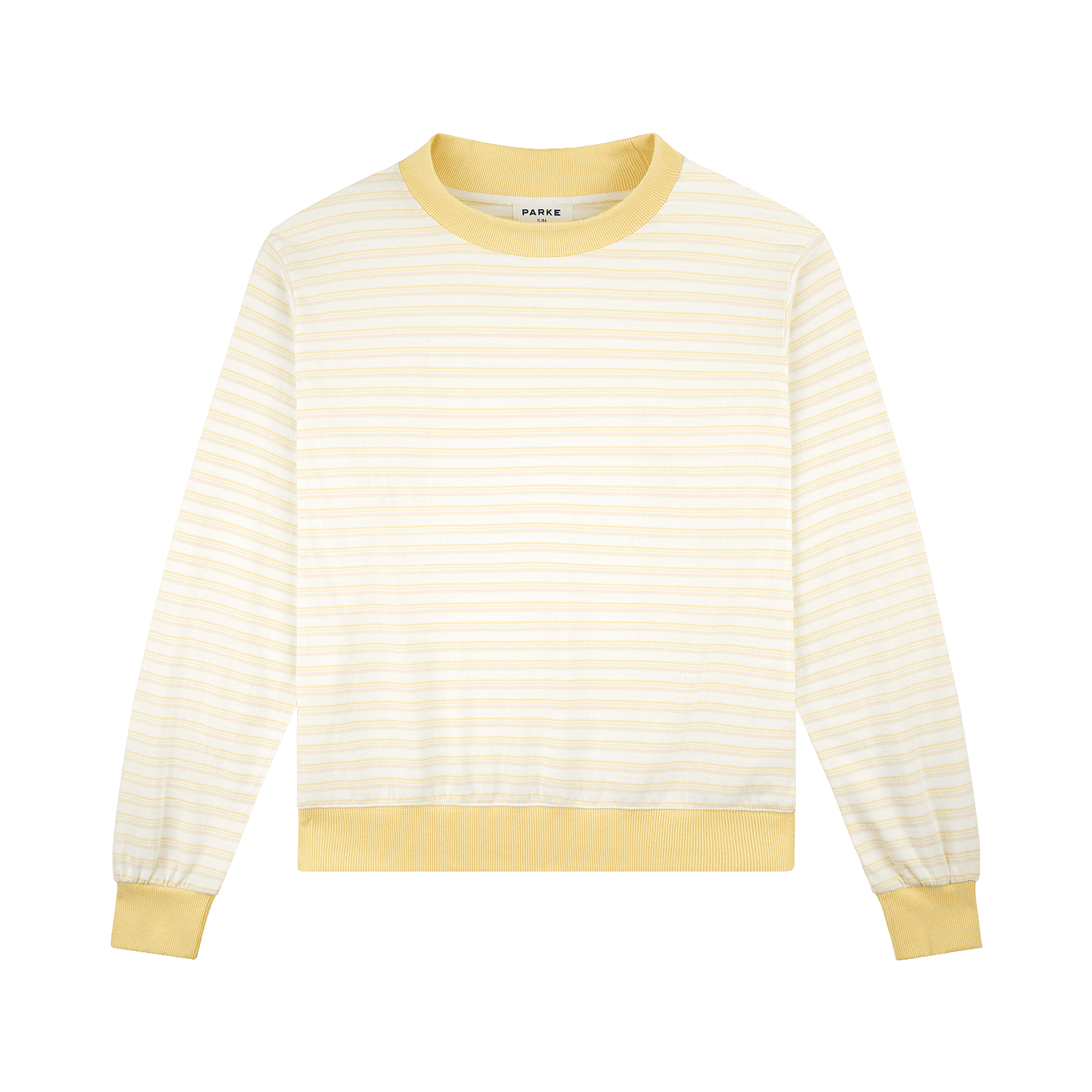 Striped Mockneck Pullover - Sun Stripe