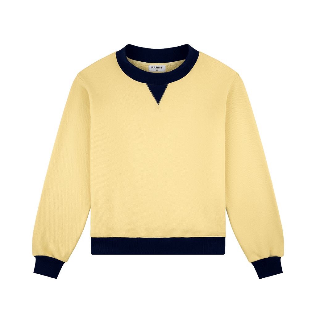 Two Tone Classic Mockneck - Peel + Denim