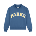 Varsity Mockneck - Washed Indigo + Peel