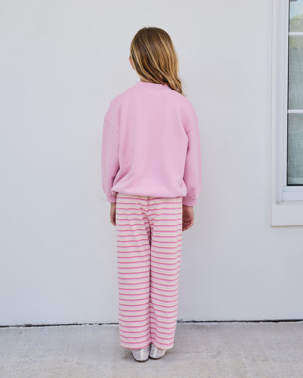 Kids  Varsity Mockneck - Sweetpea