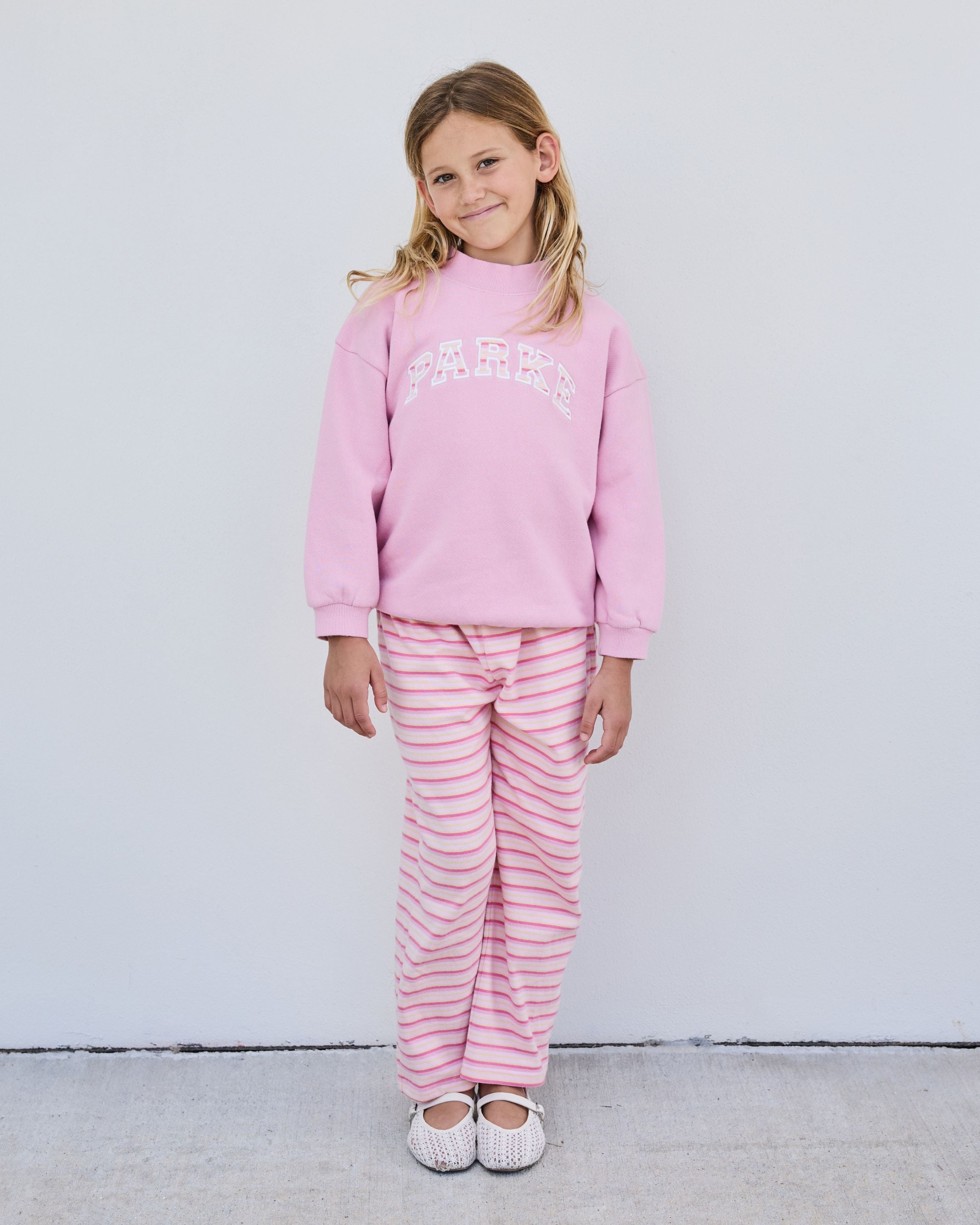 Kids  Varsity Mockneck - Sweetpea