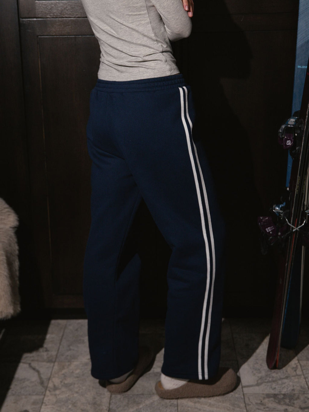 Sport Stripe Boxer Sweatpants - Shadow