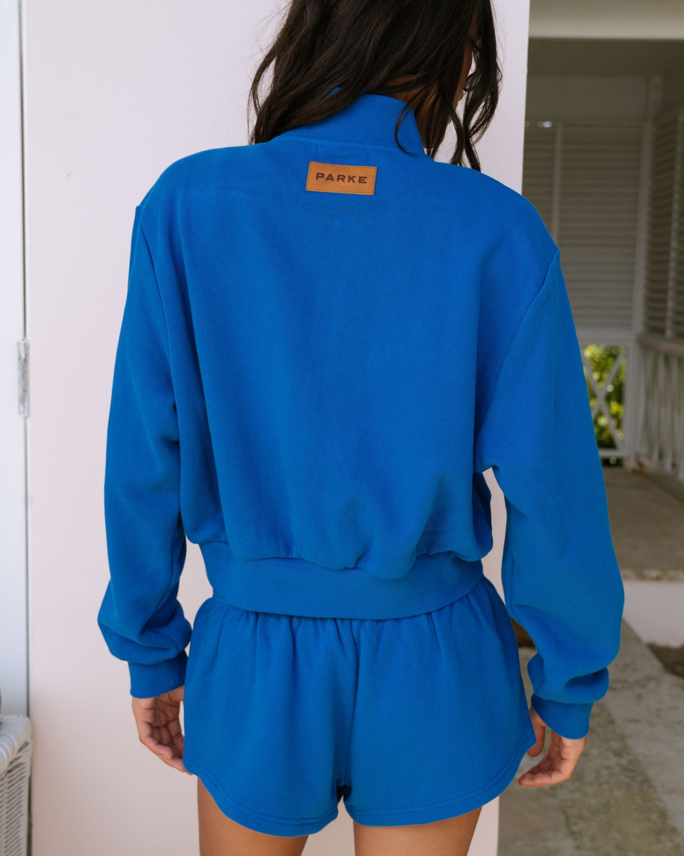 Zip Up Mockneck - Harbor