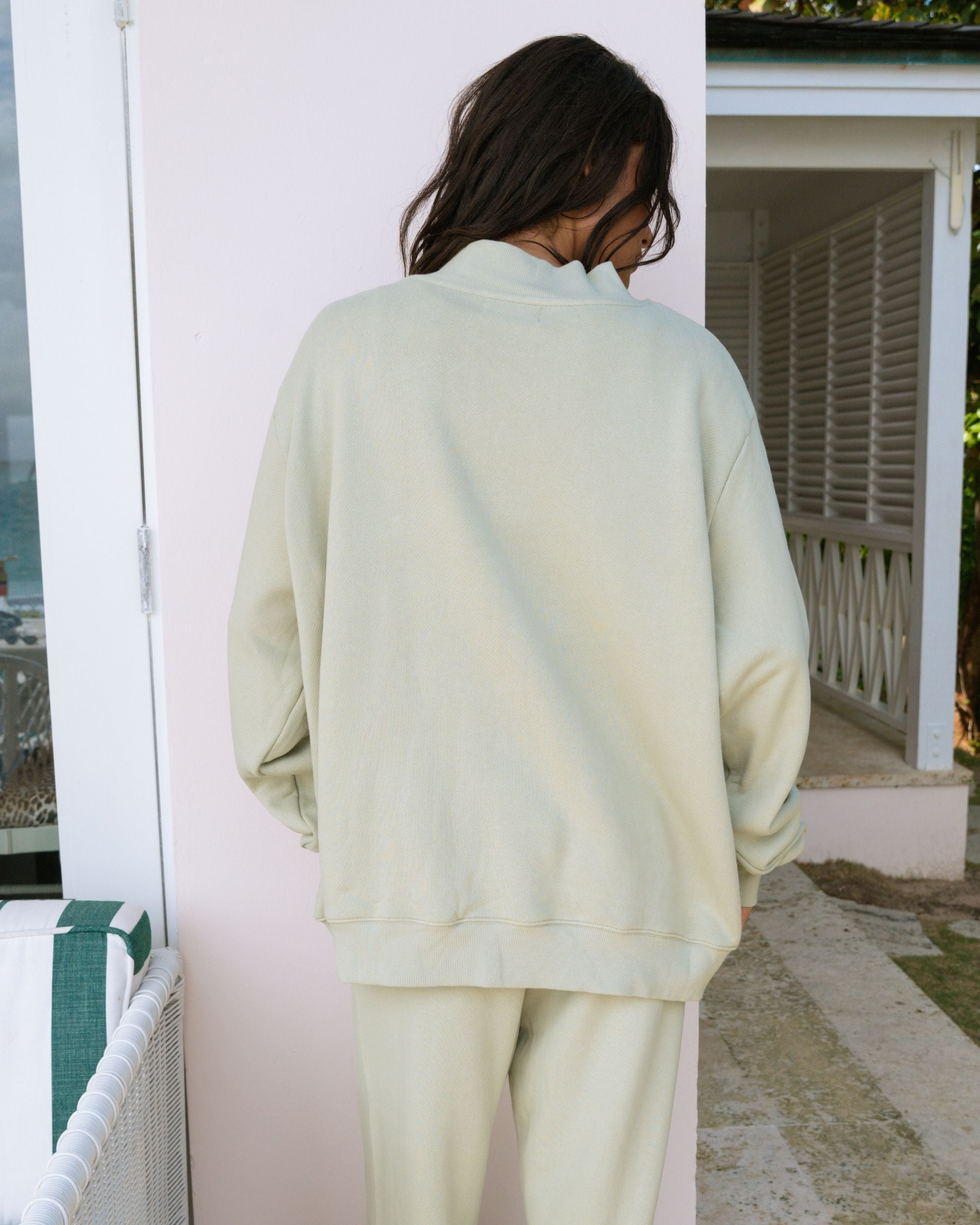 Preorder Varsity Mockneck - Seafoam