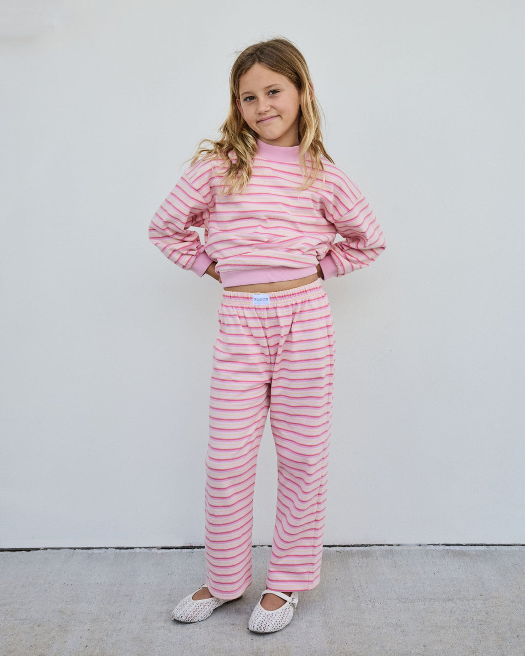 Kids Stripe Boxer Pants - It's A Girl Stripe