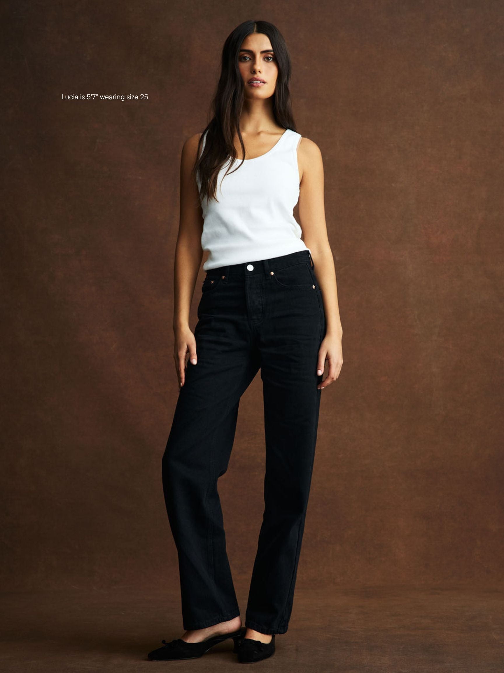 Classic Straight Jeans - Black