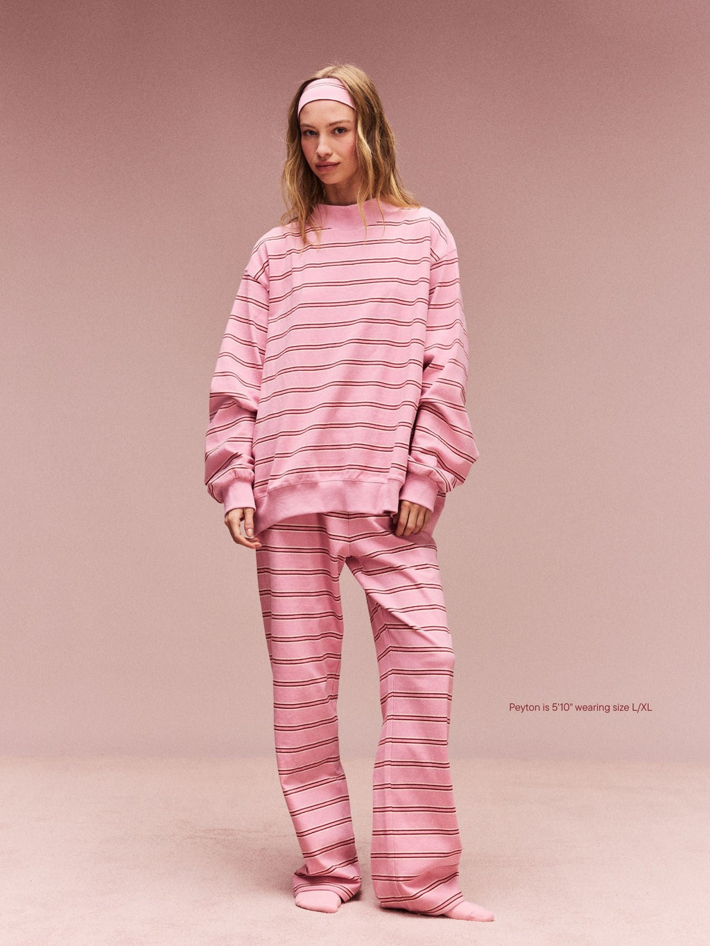 Preorder Striped Mockneck Pullover - Sweetheart Stripe