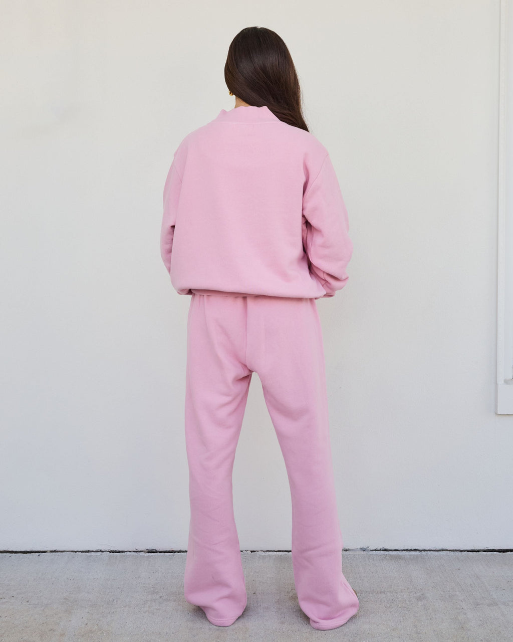 Varsity Mockneck - Fairy + White