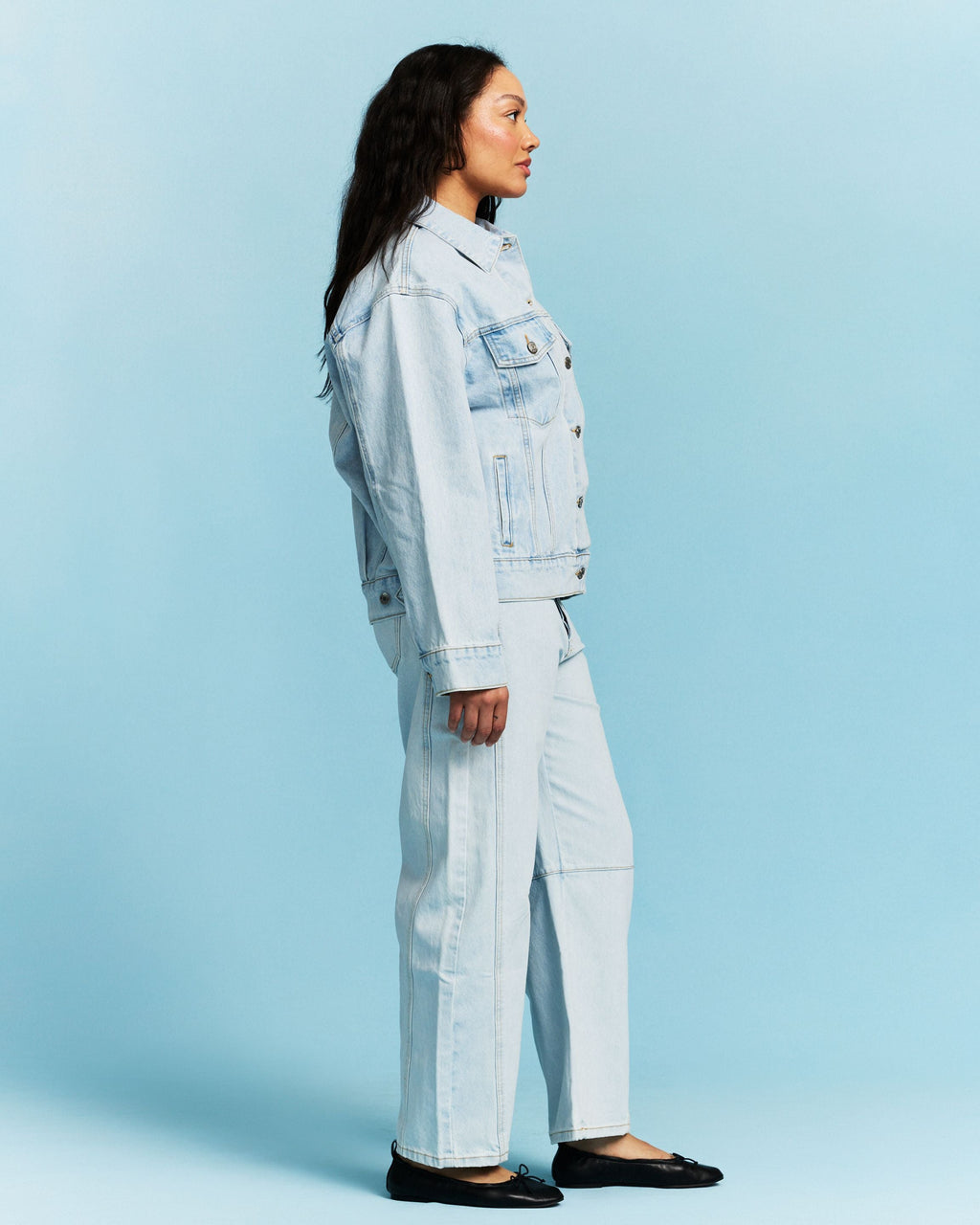 Oversized Denim Jacket - Light Wash