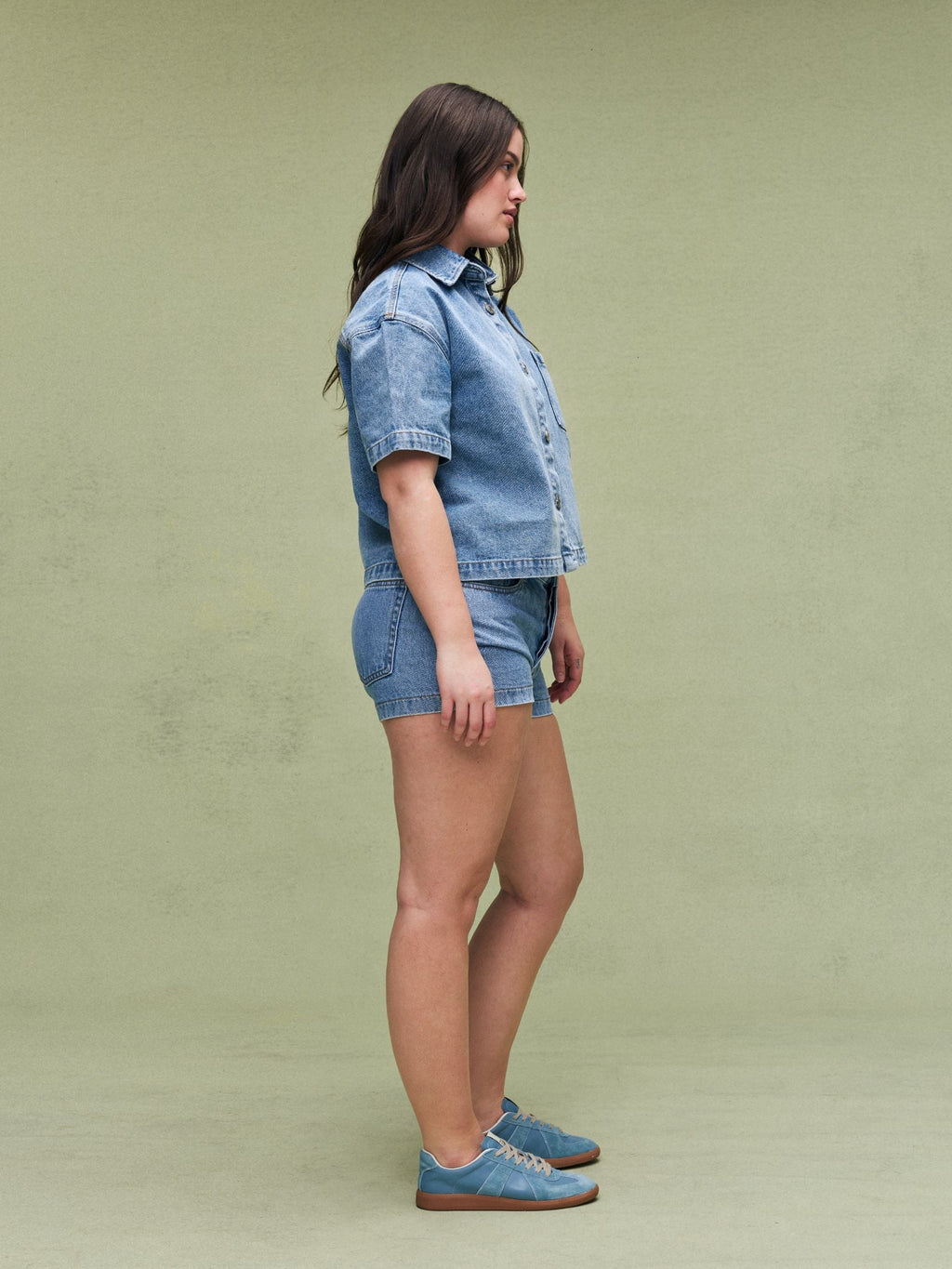 Denim Mini Shorts - Vintage Wash