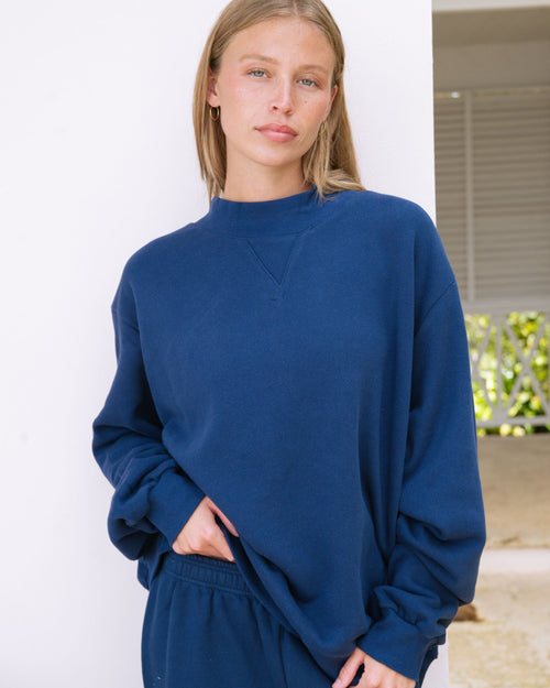Classic Mockneck - Denim
