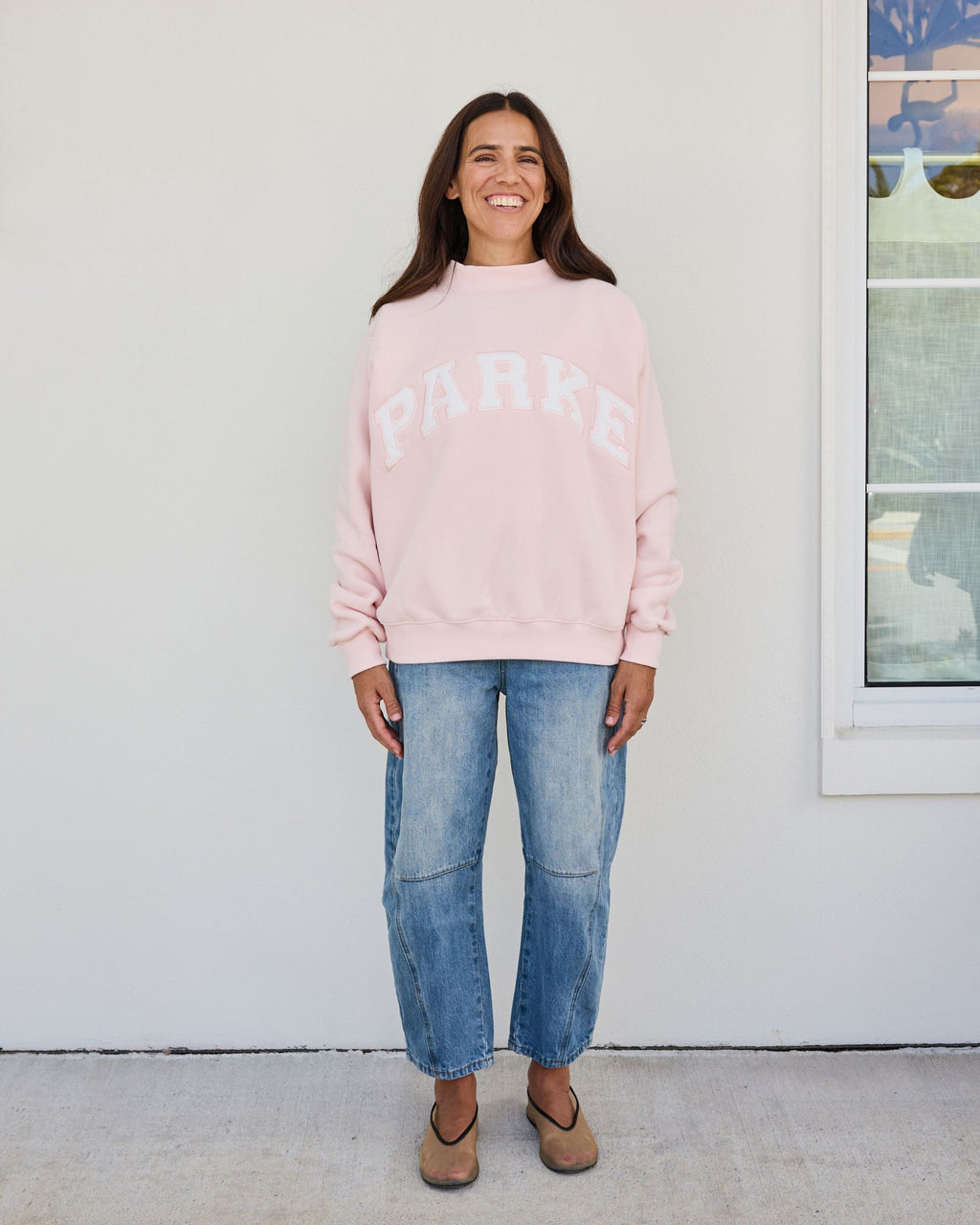 Varsity Mockneck - Rose