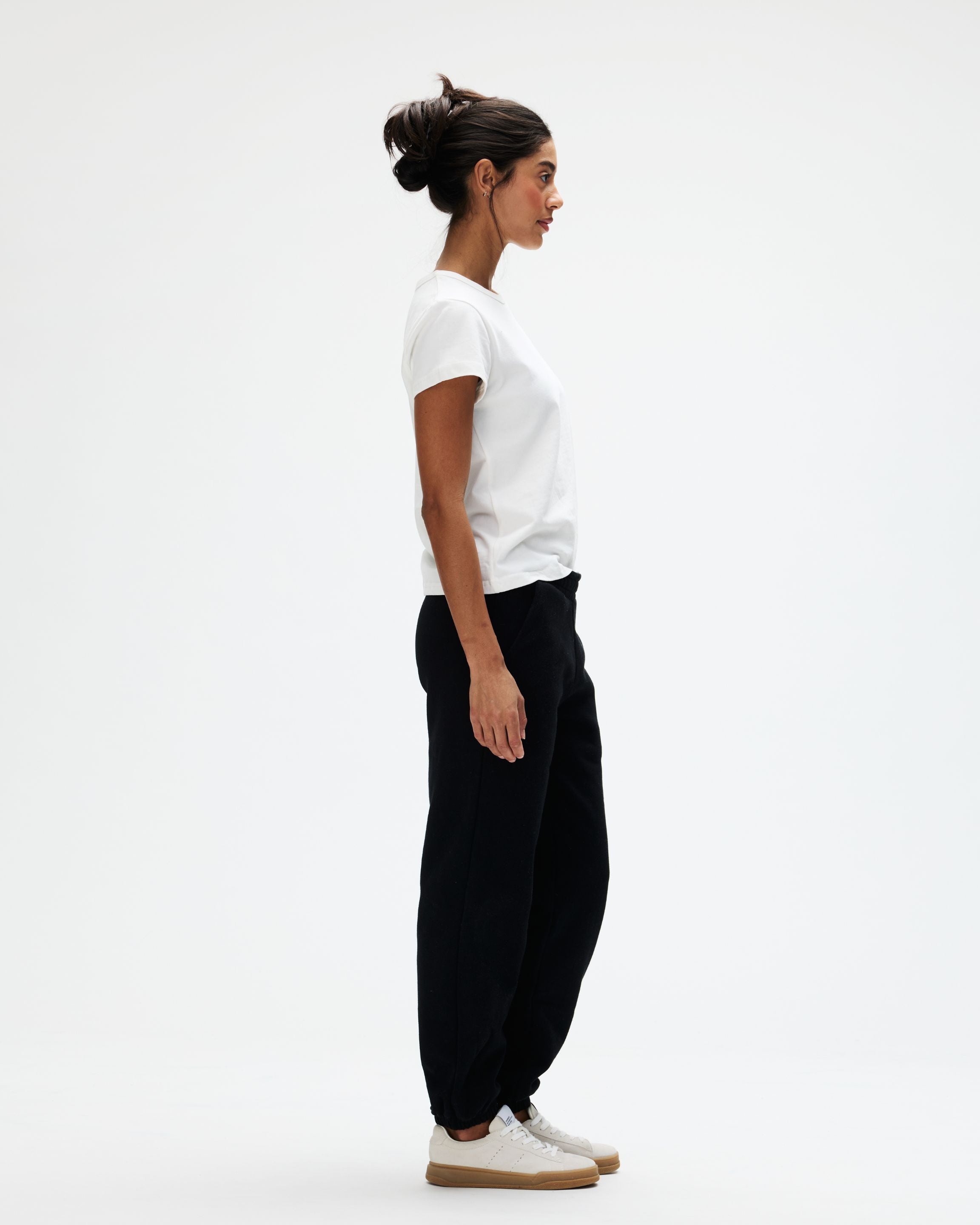 Drawstring Unisex Sweatpants - Black