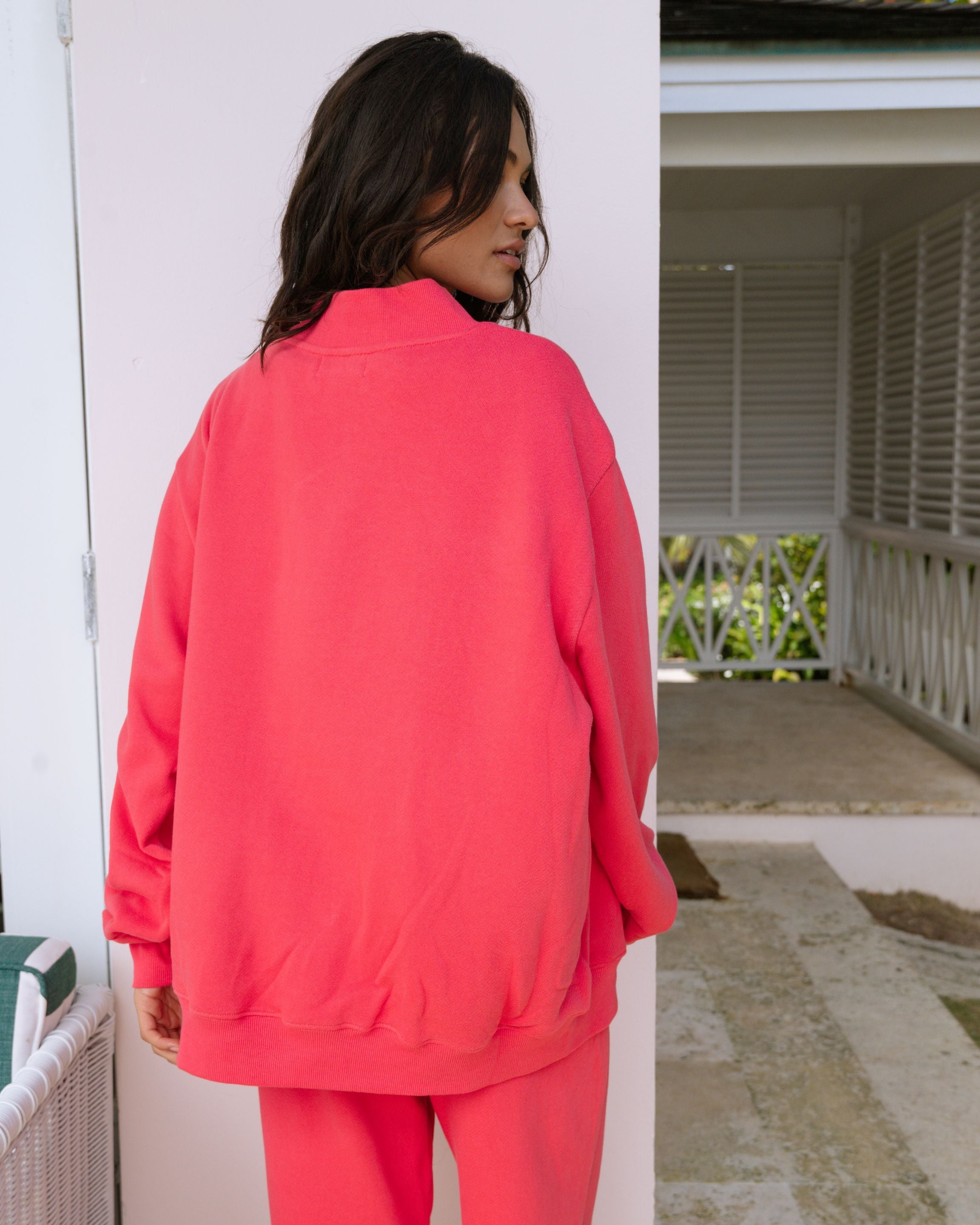Preorder Varsity Mockneck - Flamingo