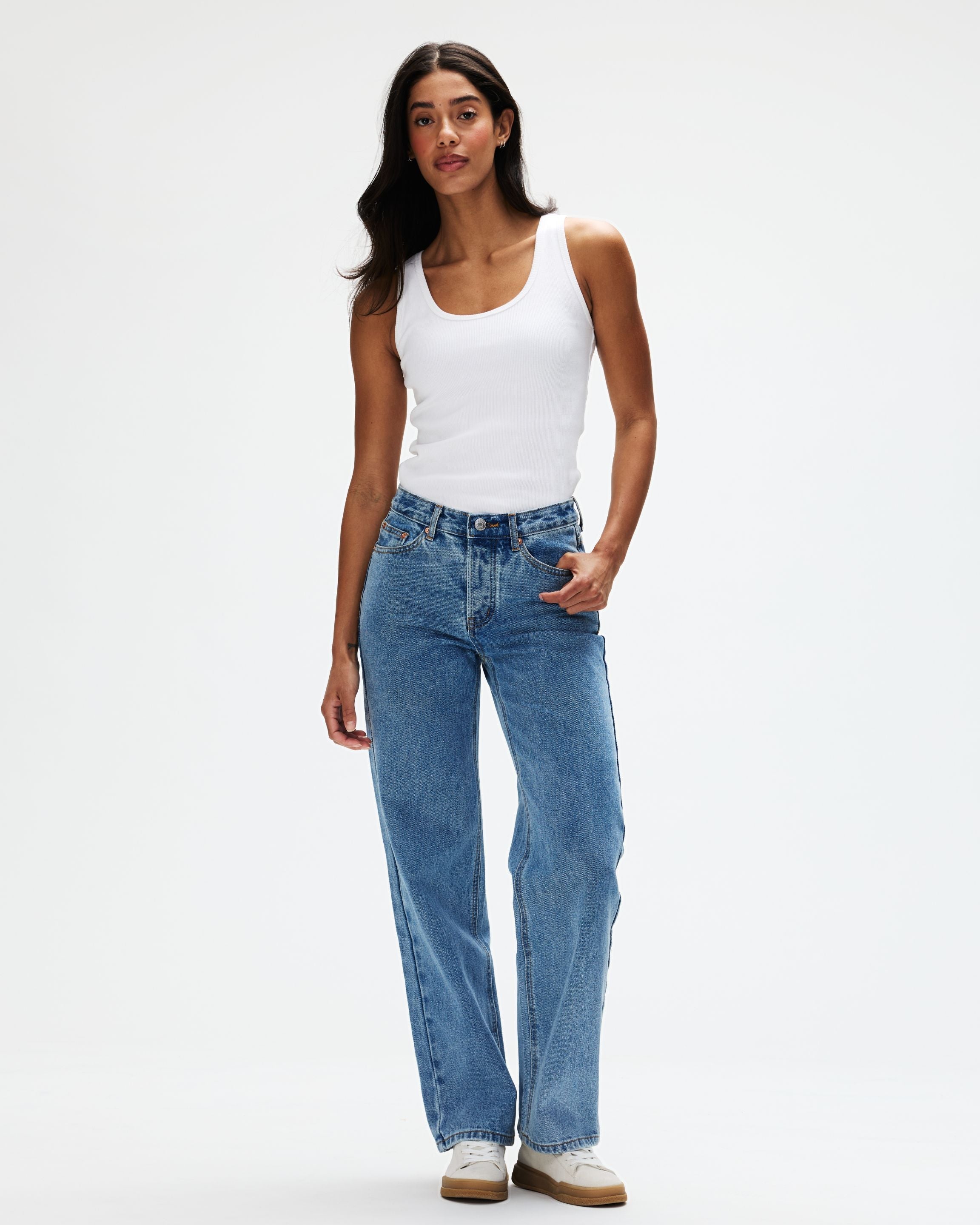 Classic Straight Jeans - Vintage Wash