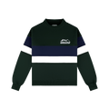 Vintage Stripe Mockneck - Forest