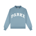 Varsity Mockneck - Glacier + White