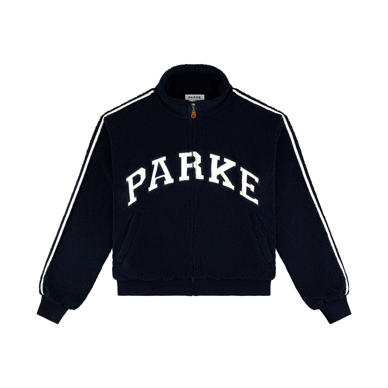 Sport Stripe Varsity Fleece Zip-Up - Shadow