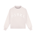 Varsity Mockneck - Lilac + White