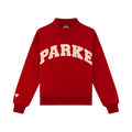 Valentine's Varsity Mockneck -crimson + peony