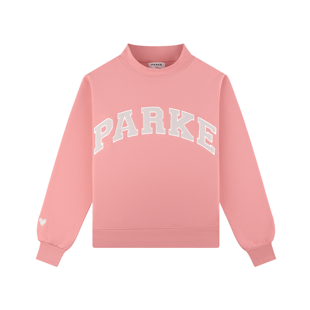 Valentine's Varsity Mockneck -blush + lavender