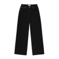 Low Rise Baggy Jeans -black