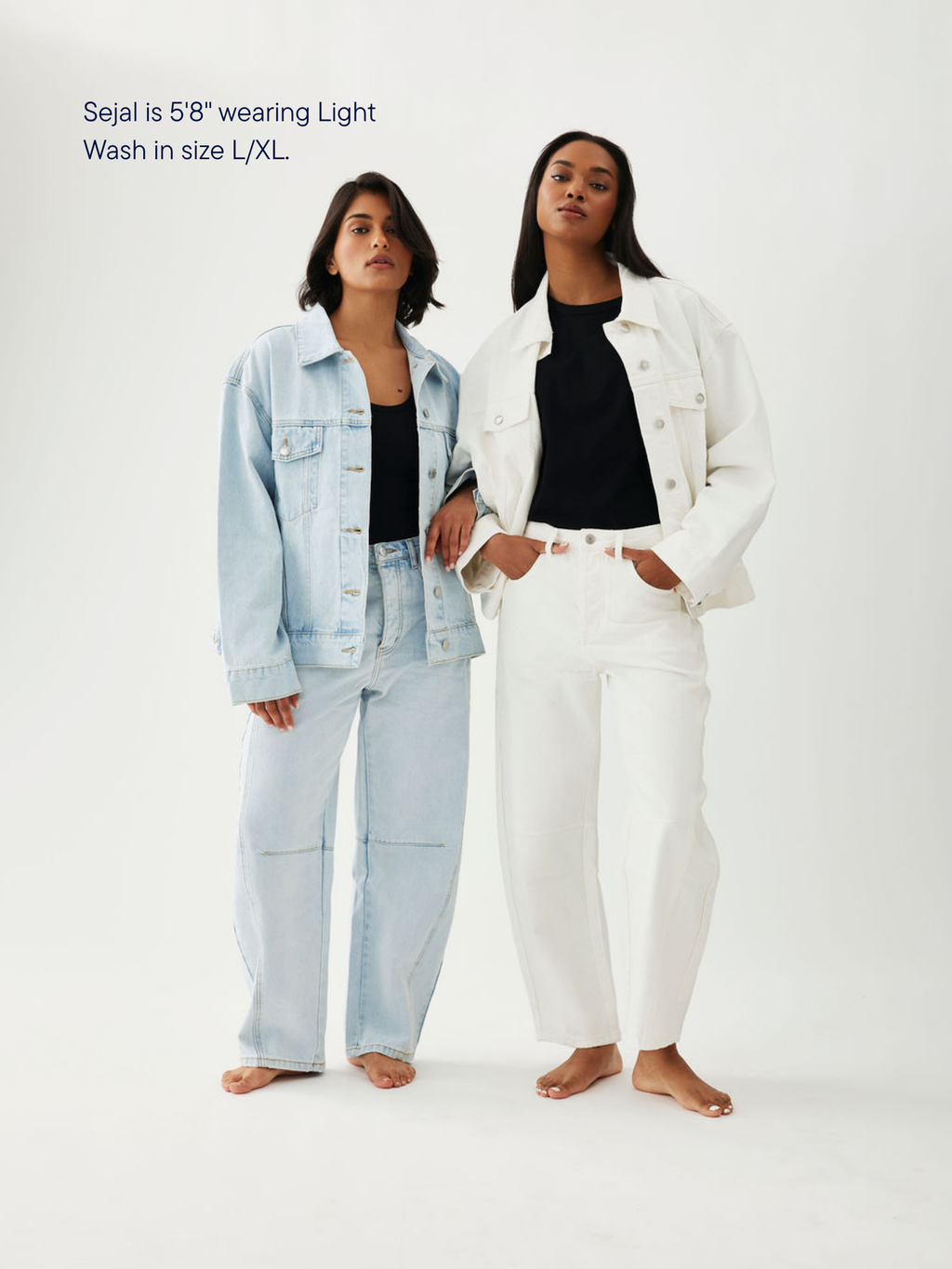 Oversized Denim Jacket - Light Wash