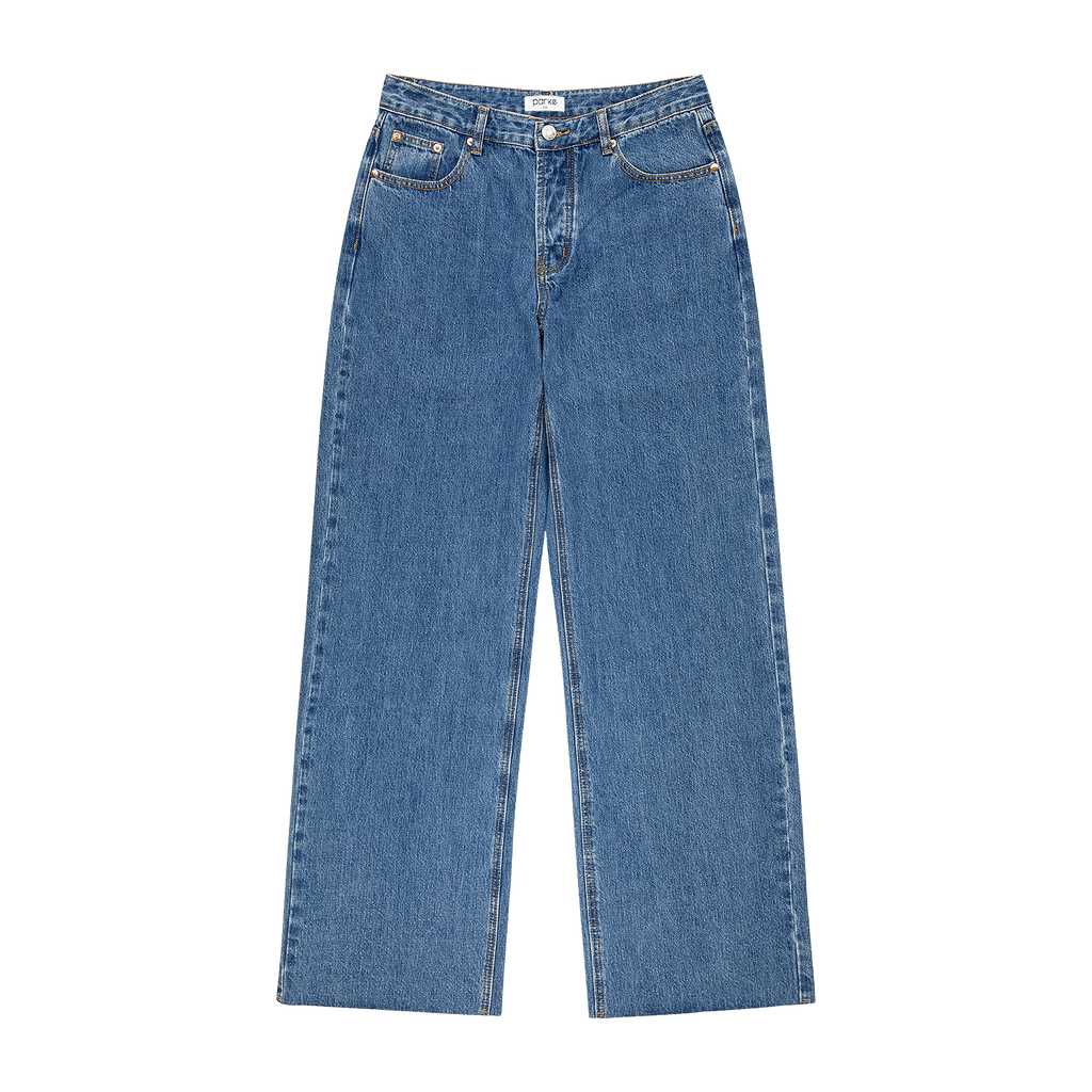 Low Rise Baggy Jeans - Medium Wash