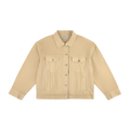 Oversized Denim Jacket - Camel