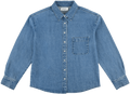 Long Sleeve Denim Shirt - Medium Wash