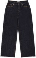flat lay low rise baggy jean -dark wash
