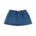 Elastic Mini Skirt - Medium Wash